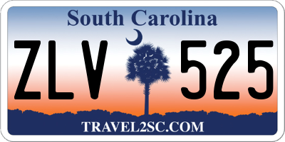 SC license plate ZLV525