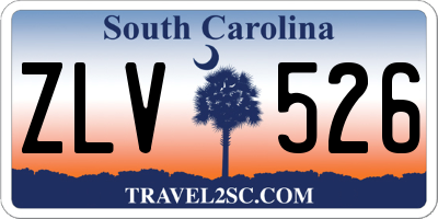 SC license plate ZLV526