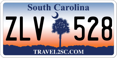 SC license plate ZLV528