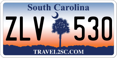 SC license plate ZLV530