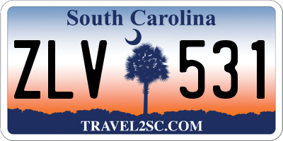 SC license plate ZLV531