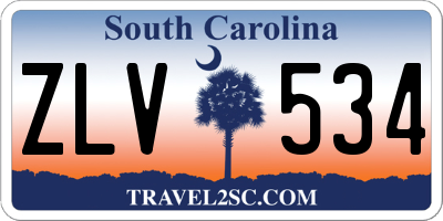 SC license plate ZLV534