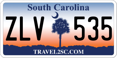 SC license plate ZLV535