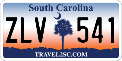 SC license plate ZLV541