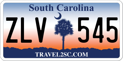 SC license plate ZLV545