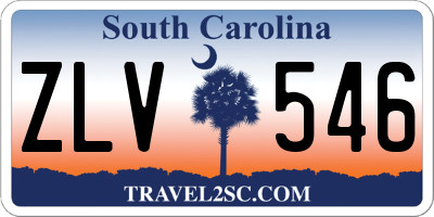 SC license plate ZLV546