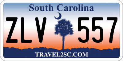 SC license plate ZLV557