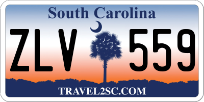 SC license plate ZLV559