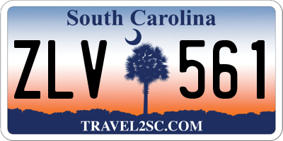 SC license plate ZLV561