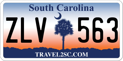 SC license plate ZLV563