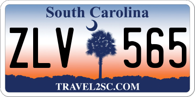 SC license plate ZLV565