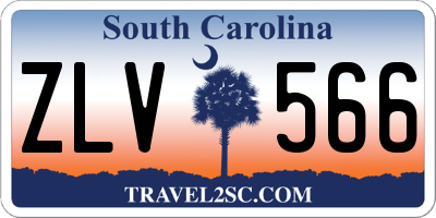 SC license plate ZLV566