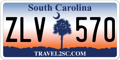 SC license plate ZLV570