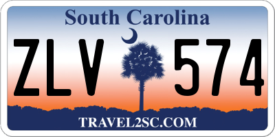 SC license plate ZLV574
