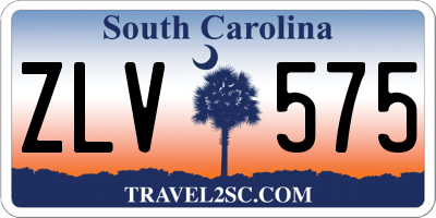 SC license plate ZLV575