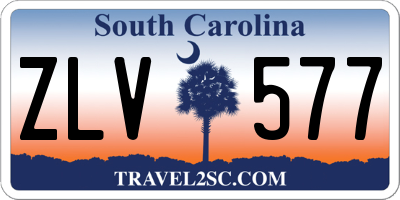SC license plate ZLV577