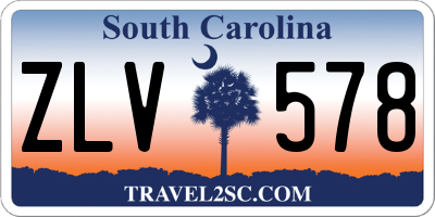 SC license plate ZLV578