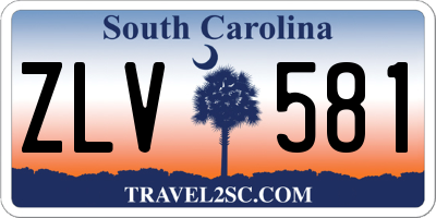 SC license plate ZLV581