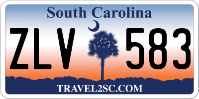 SC license plate ZLV583