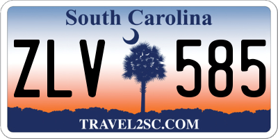 SC license plate ZLV585