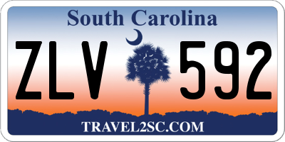 SC license plate ZLV592