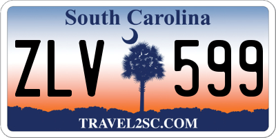SC license plate ZLV599
