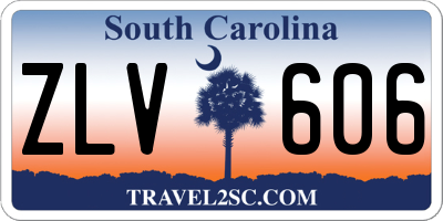SC license plate ZLV606