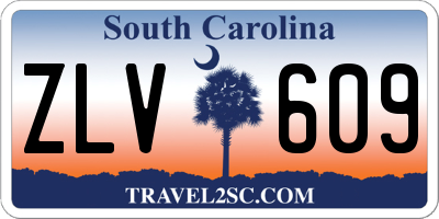 SC license plate ZLV609