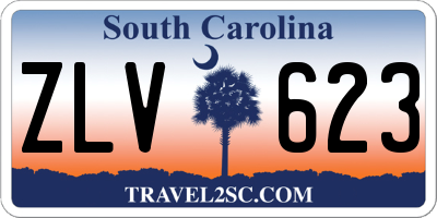 SC license plate ZLV623
