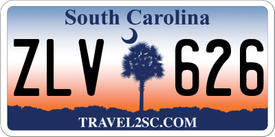 SC license plate ZLV626