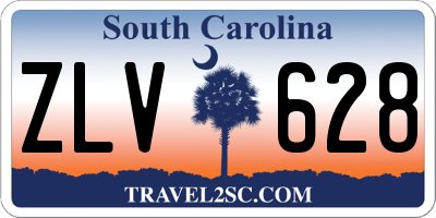 SC license plate ZLV628