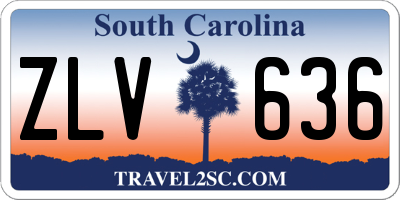 SC license plate ZLV636