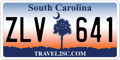 SC license plate ZLV641