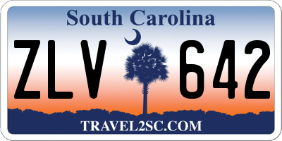 SC license plate ZLV642