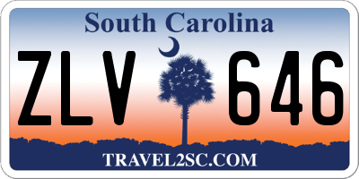 SC license plate ZLV646