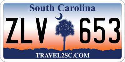 SC license plate ZLV653