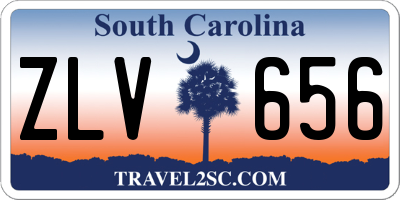SC license plate ZLV656