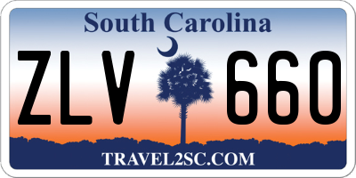 SC license plate ZLV660