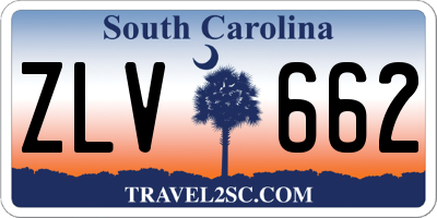 SC license plate ZLV662