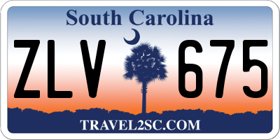 SC license plate ZLV675