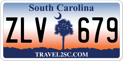 SC license plate ZLV679