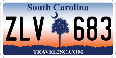 SC license plate ZLV683