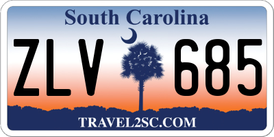 SC license plate ZLV685