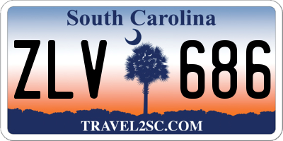 SC license plate ZLV686