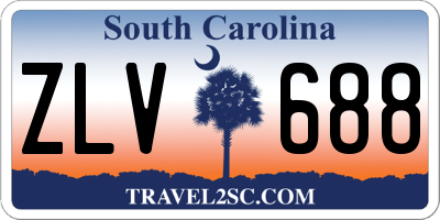 SC license plate ZLV688