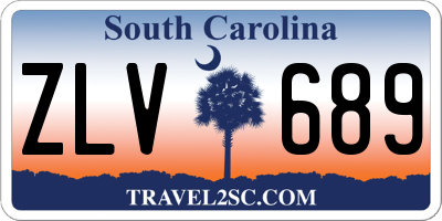 SC license plate ZLV689