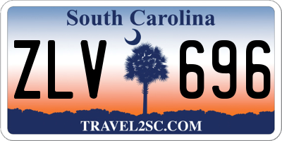 SC license plate ZLV696