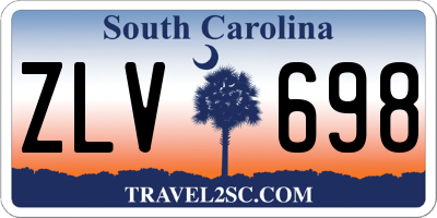 SC license plate ZLV698