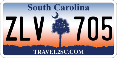 SC license plate ZLV705