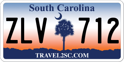SC license plate ZLV712
